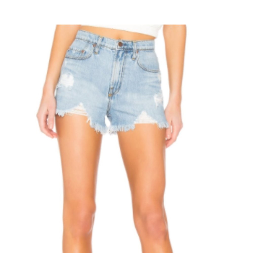 Nobody Denim Light Blue Cutoff Denim Short